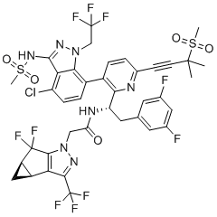 structure of CAS# 2189684-44-2, 来那卡韦