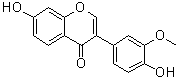 structure of CAS# 21913-98-4, 7,4'-Dihydroxy-3'-methoxyisoflavone