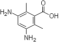 3,5-二氨基-2,6-二甲基苯甲酸分子结构 (CAS 219297-24-2)