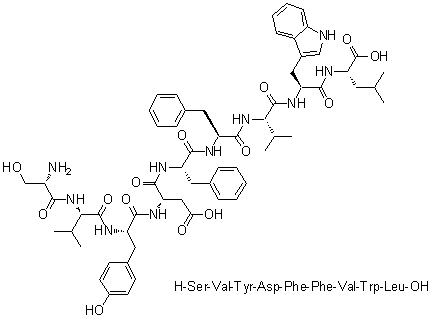 CAS 登录号：219312-69-3, L-丝氨酰-L-缬氨酰-L-酪氨酰-L-alpha-天冬氨酰-L-苯丙氨酰-L-苯丙氨酰-L-缬氨酰-L-色氨酰-L-亮氨酸