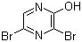 3,5-二溴-2-羟基吡嗪分子结构 (CAS 21943-15-7)