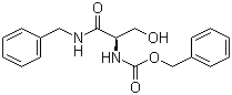 (R)-N-苄基-2-(苄氧羰基氨基)-3-羟基丙酰胺分子结构 (CAS 219835-31-1)