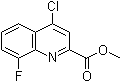 CAS 登录号：219949-90-3, 4-氯-8-氟-2-喹啉羧酸甲酯
