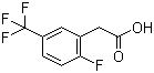 2-氟-5-(三氟甲基)苯乙酸分子结构 (CAS 220227-66-7)