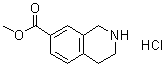 1,2,3,4-四氢异喹啉-7-羧酸甲酯盐酸盐分子结构 (CAS 220247-69-8)