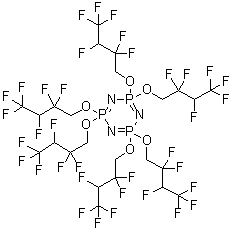 2,2,4,4,6,6-六(2,2,3,4,4,4-六氟丁氧基)-2,2,4,4,6,6-六氢-1,3,5,2,4,6-三氮杂三磷杂苯分子结构 (CAS 220274-27-1)