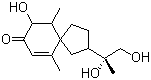 3,11,12-三羟基螺旋菌-1(10)-烯-2-酮分子结构 (CAS 220328-03-0)