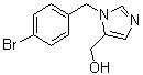 1-[(4-溴苯基)甲基]-1H-咪唑-5-甲醇分子结构 (CAS 220364-22-7)