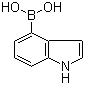 吲哚-4-硼酸分子结构 (CAS 220465-43-0)