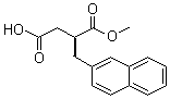 structure of CAS# 220497-75-6, (S)-2-(2-萘甲基)琥珀酸 1-甲酯