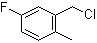 5-氟-2-甲基氯苄分子结构 (CAS 22062-55-1)