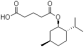 戊二酸单 L-薄荷酯分子结构 (CAS 220621-22-7)