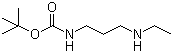 3-(乙基氨基)丙基氨基甲酸叔丁酯分子结构 (CAS 220645-42-1)