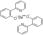 双[2-(2-吡啶基)苯酚]铍分子结构 (CAS 220694-90-6)