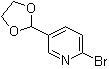 2-溴-5-(1,3-二恶茂-2-基)吡啶分子结构 (CAS 220904-17-6)