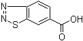 1,2,3-苯并噻二唑-6-羧酸分子结构 (CAS 22097-11-6)
