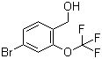 4-溴-2-三氟甲氧基苄醇分子结构 (CAS 220996-81-6)