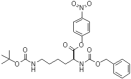 structure of CAS# 2212-69-3, N6-[叔丁氧羰基]-N2-[苄氧羰基]-L-赖氨酸 4-硝基苯基酯
