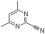 structure of CAS# 22126-16-5, 4,6-二甲基嘧啶-2-甲腈