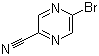 2-溴-5-氰基吡嗪分子结构 (CAS 221295-04-1)