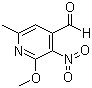 2-甲氧基-6-甲基-3-硝基吡啶-4-甲醛分子结构 (CAS 221349-79-7)