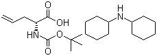 structure of CAS# 221352-64-3, Boc-D-Allylglycine dicyclohexylamine salt