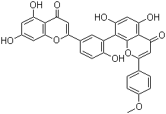 structure of CAS# 22136-74-9, 罗汉松黄酮 A