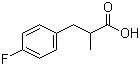structure of CAS# 22138-73-4, 4-Fluoro-alpha-methyl-benzenepropanic acid