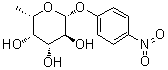 对硝基苯基-beta-吡喃岩藻糖苷分子结构 (CAS 22153-71-5)