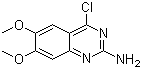 4-氯-6,7-二甲氧基-2-喹唑啉胺分子结构 (CAS 221698-39-1)