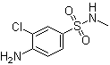 4-氨基-3-氯-N-甲基苯磺酰胺分子结构 (CAS 22185-74-6)