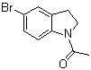 1-(5-溴-2,3-二氢-1H-吲哚-1-基)乙酮分子结构 (CAS 22190-38-1)