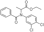N-苯甲酰-N-(3,4-二氯苯基)-DL-丙氨酸乙酯分子结构 (CAS 22212-55-1)