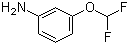 3-二氟甲氧基苯胺分子结构 (CAS 22236-08-4)