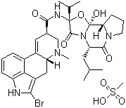 甲磺酸溴隐亭分子结构 (CAS 22260-51-1)