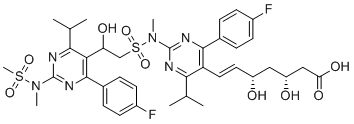 罗舒伐他汀 EP 杂质E分子结构 (CAS 2226413-61-0)