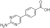 structure of CAS# 222987-21-5, 4-(2-氨基嘧啶-5-基)苯甲酸