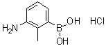 (3-氨基-2-甲基苯基)硼酸盐酸盐分子结构 (CAS 2230901-24-1)