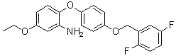 structure of CAS# 223104-29-8, 2-[4-[(2,5-Difluorophenyl)methoxy]phenoxy]-5-ethoxybenzenamine