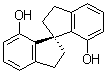 structure of CAS# 223259-62-9, (1R)-2,2',3,3'-Tetrahydro-1,1'-spirobi[1H-indene]-7,7'-diol; (R)-1,1'-Spirobiindane-7,7'-diol