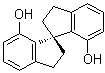 structure of CAS# 223259-63-0, (1S)-2,2',3,3'-Tetrahydro-1,1'-spirobi[1H-indene]-7,7'-diol