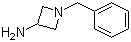 1-苄基氮杂环丁烷-3-胺分子结构 (CAS 223381-58-6)