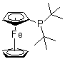 二(叔丁基)(二茂铁)膦分子结构 (CAS 223655-16-1)