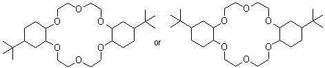 4,4',(5')-二(叔丁基二环己烷并)-18-冠醚-6分子结构 (CAS 223719-29-7)