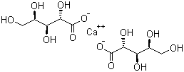 structure of CAS# 22373-09-7, D-Arabinonic acid calcium salt (2:1)