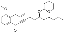CAS # 223734-57-4, (6S)-1-[3-methoxy-2-(2-propen-1-yl)phenyl]-6-[(tetrahydro-2H-pyran-2-yl)oxy]-2-Undecyn-1-one