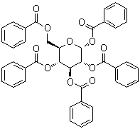 structure of CAS# 22415-91-4, alpha-D-葡萄糖五苯甲酸酯