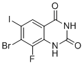 7-溴-8-氟-6-碘喹唑啉-2,4(1H,3H)-二酮分子结构 (CAS 2241721-74-2)
