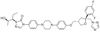 structure of CAS# 2243785-97-7, 泊沙康唑对映体1