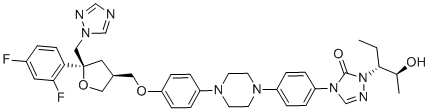 泊沙康唑非对映异构体4(S,S,R,S)分子结构 (CAS 2243785-98-8)